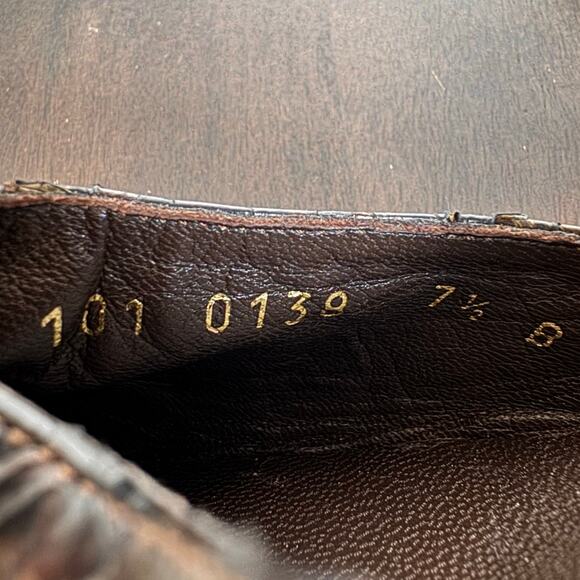 Gucci by Tom Ford Vintage Python Ankle Strap Heels - Size 7.5 - Picture 8 of 8